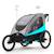 Remorque Vélo NAVA 3 en 1 avec Fonction Poussette Jogging, Roues Gonflables et Suspension Réglable Bleu+Orange 5 - vertbaudet enfant 