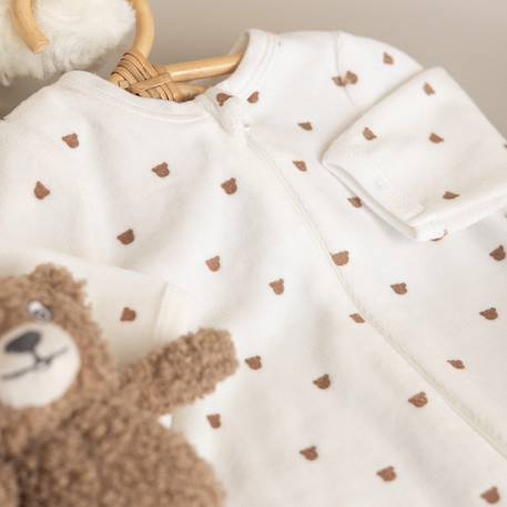 Pyjama bébé Beige+Ecru 3 - vertbaudet enfant 