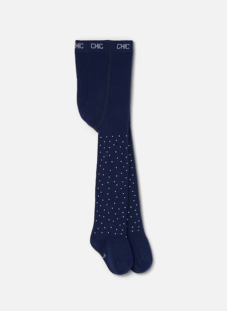 Collant fille avec strass Bleu 1 - vertbaudet enfant 