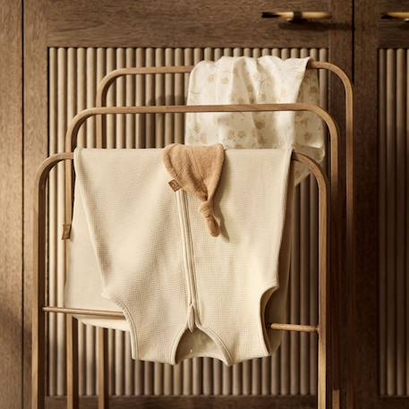 Gigoteuse en jersey de coton little waffle Beige+Ecru, jaune, noir+Ecru, marron, bleu+Rose, jaune, violet+Sand+Terracotta 4 - vertbaudet enfant 
