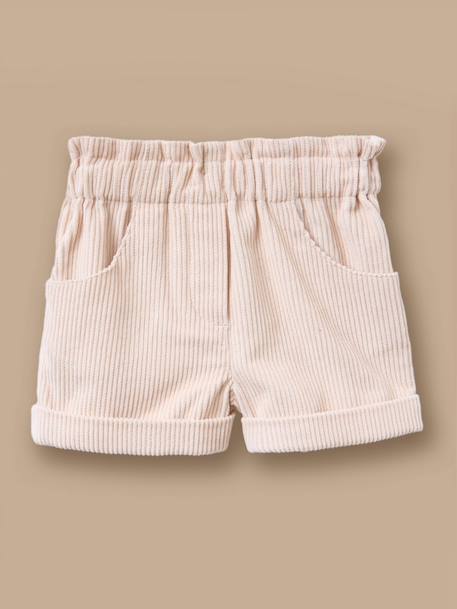 Short en velours bébé Vanille 1 - vertbaudet enfant 