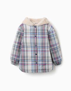 Veste à carreaux avec doublure en peluche douce synthétique - vertbaudet enfant