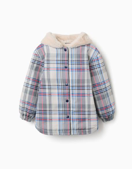 Veste à carreaux avec doublure en peluche douce synthétique Bleu 1 - vertbaudet enfant 