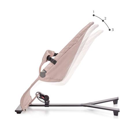 Balancelle électrique bébé 2 en 1 avec fonction transat Beige+Bleu marine+Grey+Gris clair+Gris foncé+Rose poudré 34 - vertbaudet enfant 
