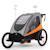 Remorque Vélo NAVA 3 en 1 avec Fonction Poussette Jogging, Roues Gonflables et Suspension Réglable Bleu+Orange 11 - vertbaudet enfant 