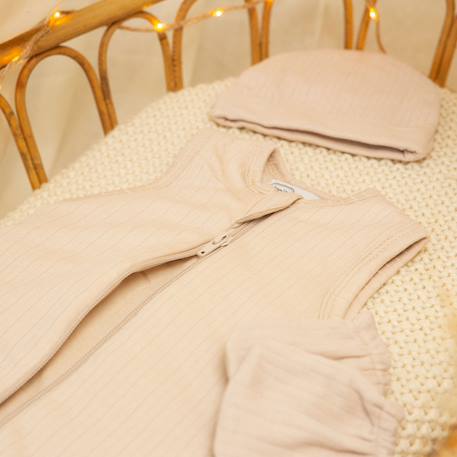Lot bonnet et moufles naissance Beige 4 - vertbaudet enfant 