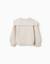 Cardigan en maille avec col brodé Beige clair 2 - vertbaudet enfant 
