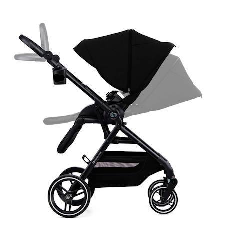 Poussette Kinderkraft YOXI réversible face ou dos route, pliage avec siège, roues increvables et accessoires inclus Beige+Gris+Noir+Vert 17 - vertbaudet enfant 