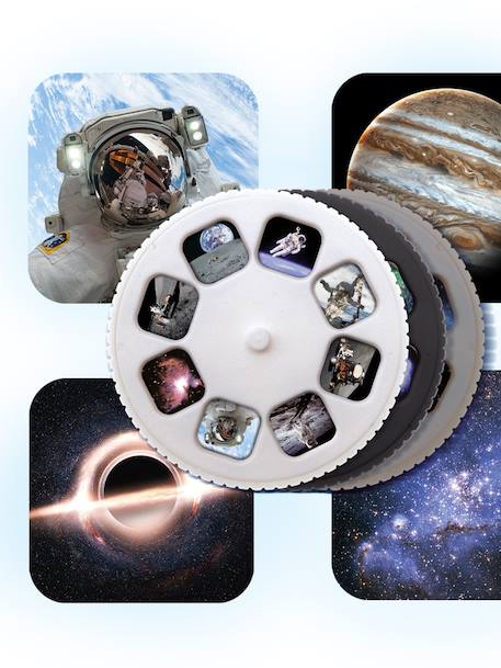 Réveil projecteur espace blanc 5 - vertbaudet enfant 