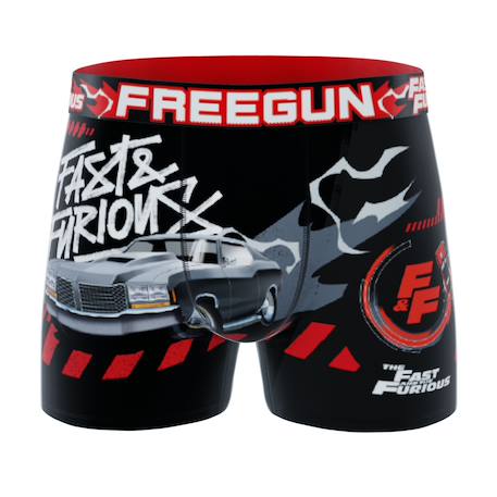 Lot de 3 boxers junior fast & furious Bleu/gris/rouge/jaune/noir 5 - vertbaudet enfant 