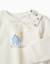 Sweat en coton peigné avec imprimé maison Blanc 3 - vertbaudet enfant 