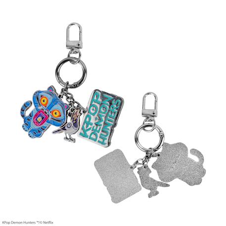 Porte-clés à charms derpy & sussie - kpop demon hunters Argent 3 - vertbaudet enfant 