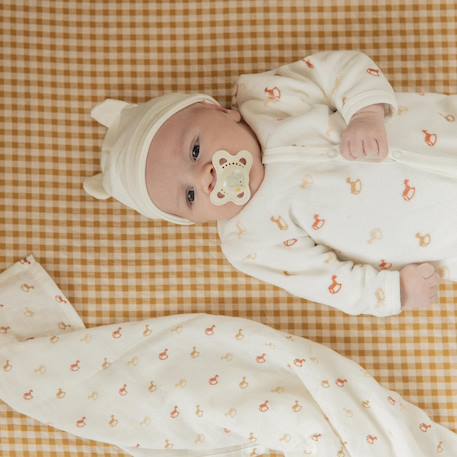 Bonnet naissance avec oreilles Blanc 2 - vertbaudet enfant 