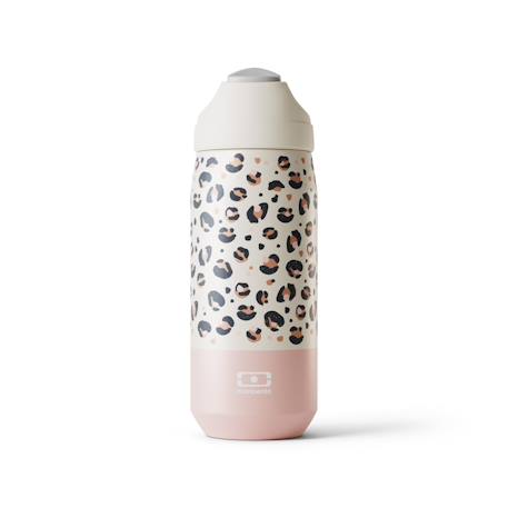 Gourde isotherme avec paille 550ml slide m Bleu camo+Rose leopard 8 - vertbaudet enfant 