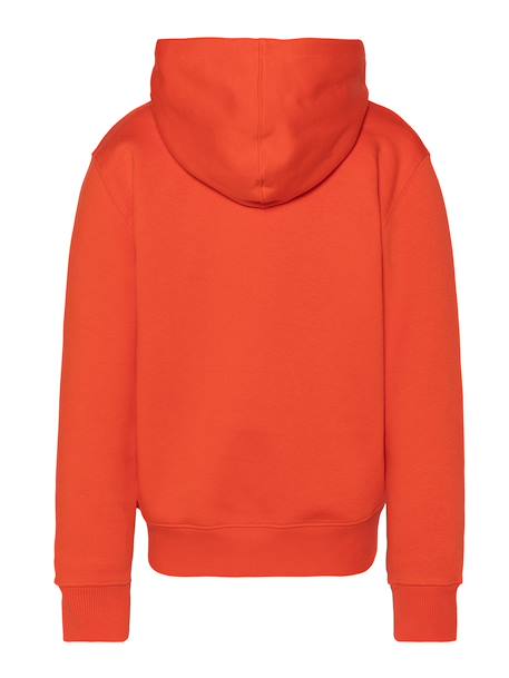 Sweatshirt zippé à capuche Blanc+Bleu jean+Orange 9 - vertbaudet enfant 