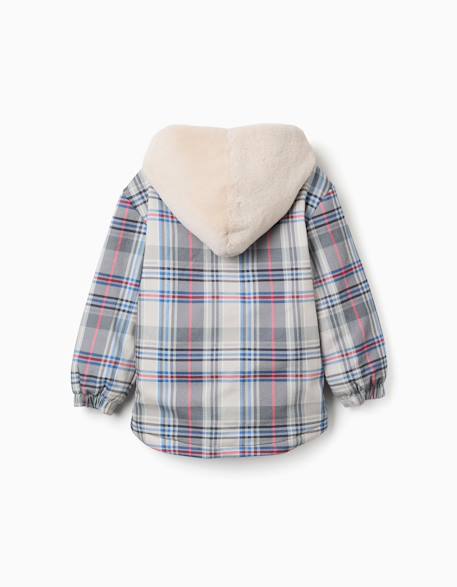 Veste à carreaux avec doublure en peluche douce synthétique Bleu 2 - vertbaudet enfant 
