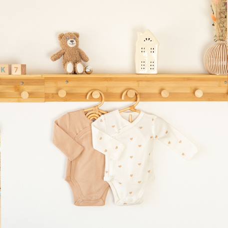 Lot de bodies bébé Beige 2 - vertbaudet enfant 
