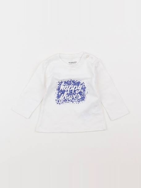 Tee-shirt - 3 mois Blanc 1 - vertbaudet enfant 