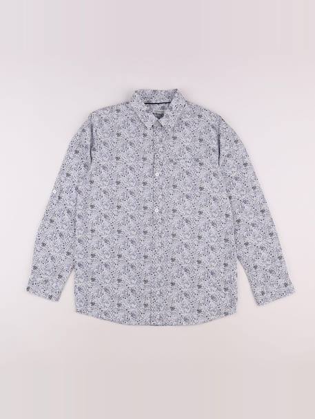 Chemise - 12 ans Blanc, bleu 1 - vertbaudet enfant 