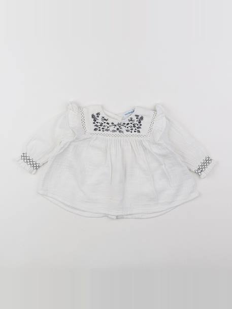 Blouse - 6 mois Blanc 1 - vertbaudet enfant 