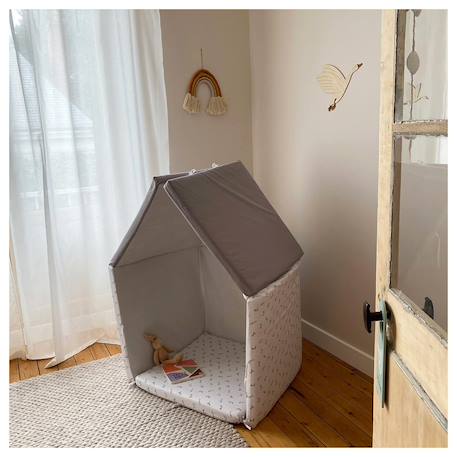 Tapis de motricité xl évolutif 5 en 1 Lapins+Modèle black and white 2 - vertbaudet enfant 