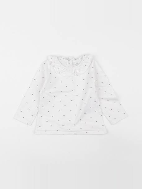 Tee-shirt - 12 mois Blanc, or 1 - vertbaudet enfant 