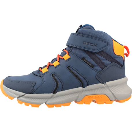 Bottines enfant garçon Bleu c4j2t+Marron c0616 2 - vertbaudet enfant 