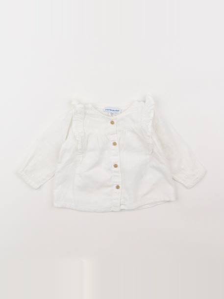 Blouse - 3 mois Blanc 1 - vertbaudet enfant 