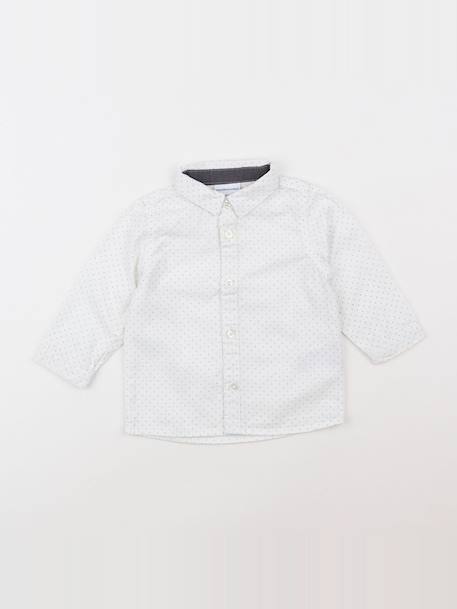 Chemise - 12 mois Blanc 1 - vertbaudet enfant 