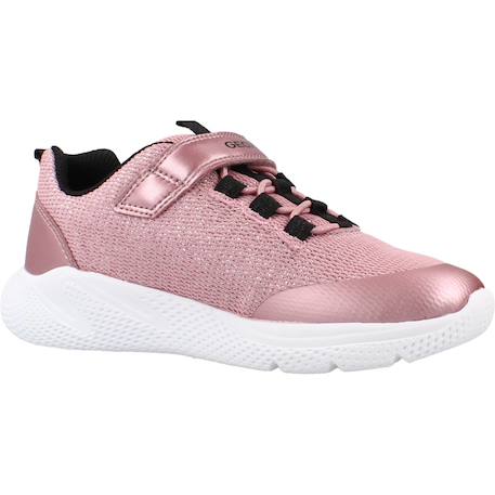 Baskets enfant fille en textile Gris c1363+Rose c8106 11 - vertbaudet enfant 