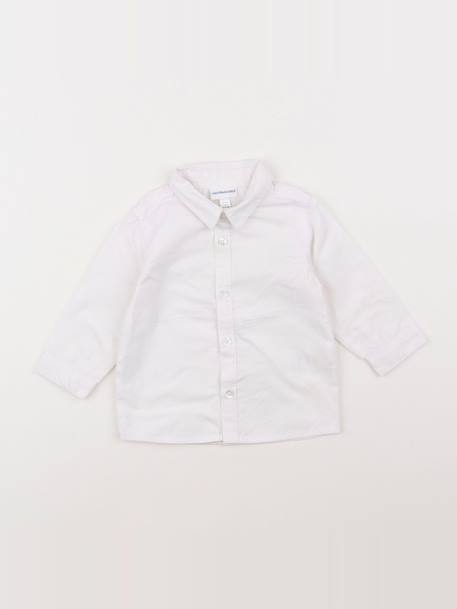 Chemise - 9 mois Blanc 1 - vertbaudet enfant 