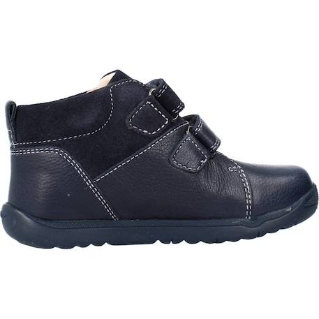Derbies bébé garçon en cuir Bleu c4002 1 - vertbaudet enfant 