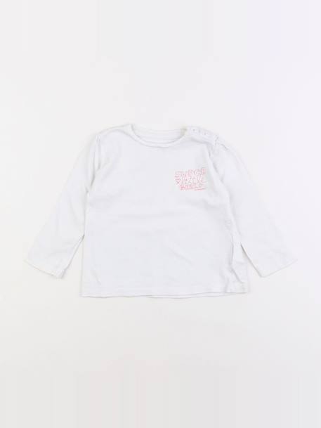 Tee-shirt - 12 mois Blanc 1 - vertbaudet enfant 