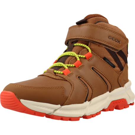 Bottines enfant garçon Bleu c4j2t+Marron c0616 7 - vertbaudet enfant 