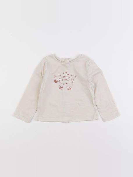 Tee-shirt - 9 mois Blanc 1 - vertbaudet enfant 