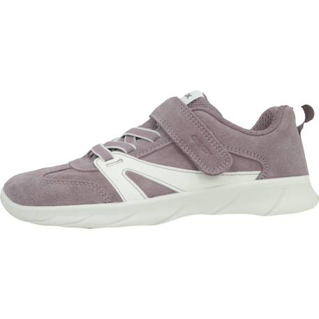 Baskets enfant fille en cuir Bleu c4y1z+Rose ca81z+Violet c8246 8 - vertbaudet enfant 