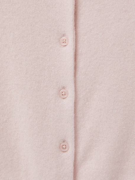Cardigan en cachemire fille Gris chine moyen+Rose chine 6 - vertbaudet enfant 