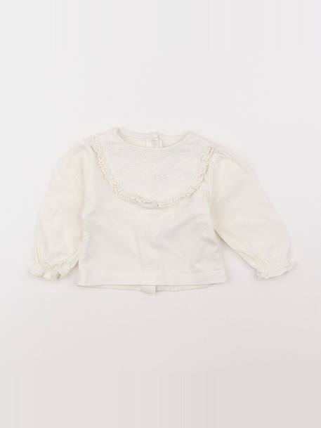 Tee-shirt - 3 mois Blanc 1 - vertbaudet enfant 
