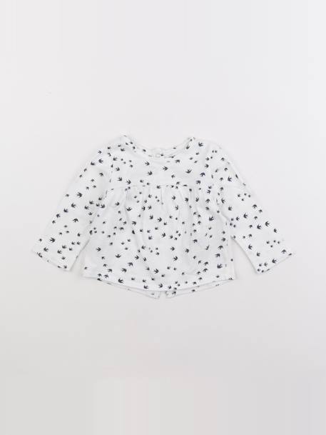Tee-shirt - 6 mois Blanc 1 - vertbaudet enfant 