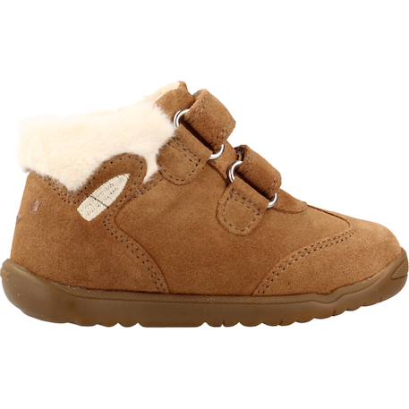 Baskets fille à scratchs b macchia Brun clair 4 - vertbaudet enfant 