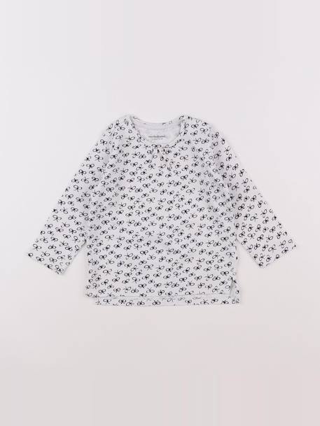 Tee-shirt - 12 mois Blanc, bleu 1 - vertbaudet enfant 