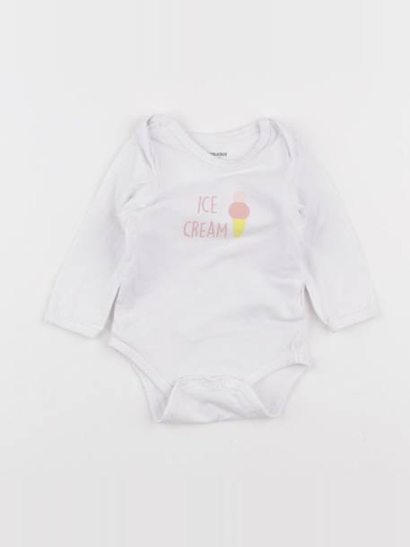 Body - 3 mois Blanc 1 - vertbaudet enfant 