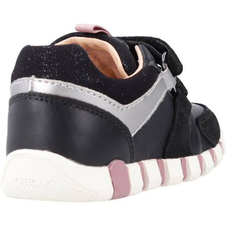 Baskets bébé fille en cuir Noir c9231 3 - vertbaudet enfant 
