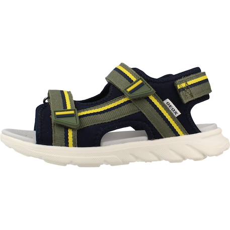 Sandales enfant garçon en textile Bleu c0735+Vert c0938 8 - vertbaudet enfant 
