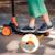 Trottinette enfant 3 roues avec roues led et hauteur réglable - dès 3 ans Green lime+Orange black+Pink rose 10 - vertbaudet enfant 