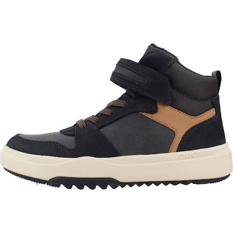 Bottines enfant garçon en textile Bleu cf46n+Brun clair c6444 2 - vertbaudet enfant 