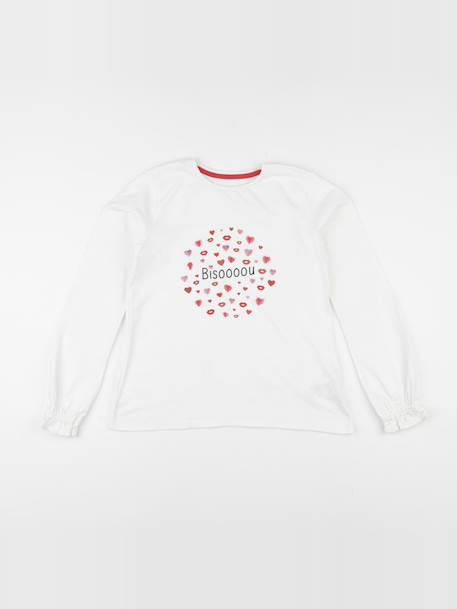 Tee-shirt - 10 ans Blanc 1 - vertbaudet enfant 