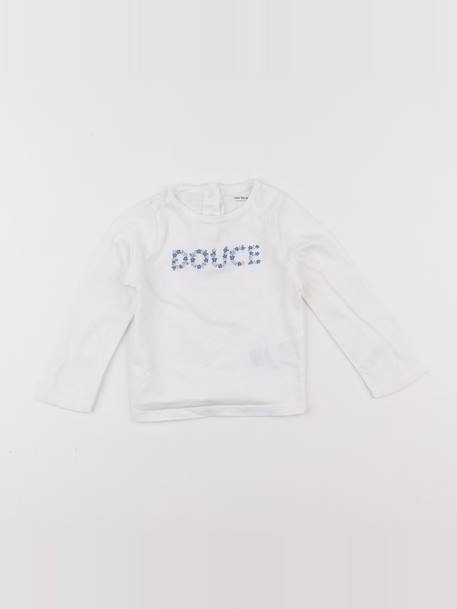 Tee-shirt - 12 mois Blanc 1 - vertbaudet enfant 