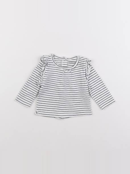 Tee-shirt - 3 mois Blanc 1 - vertbaudet enfant 