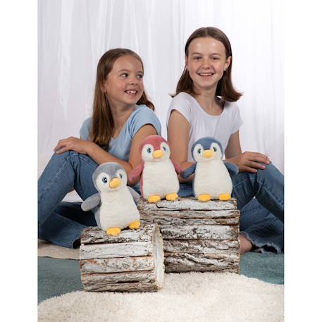 Peluche - pingouin câlin – 18 cm Blanc 5 - vertbaudet enfant 